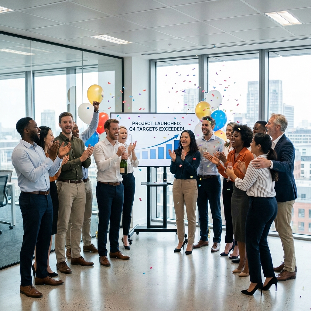 Consltek Team Celebrating